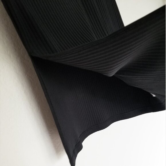 Nike Sportswear Women's S High-Waisted Slim Fit Ribbed Jersey Midi Skirt Black - Picture 8 of 15